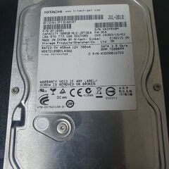 Hdd 売ります。日立 500GB