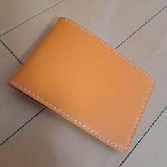 【中古】大量22枚収納カードケース　オレンジ　レザー風　　ニー 8の画像