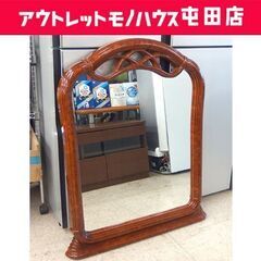 イタリア製 ウォールミラー 壁掛け鏡 立て掛けOK 幅85×高さ102.5cm ミラー 屯田店