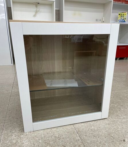 ★ジモティ割あり★ IKEA キャビネット ナチュラル・白 H64.7×D41.5×W60 クリーニング済み TJ8935