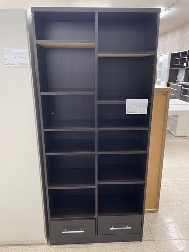 ★ジモティ割あり★  本棚 茶 H180.5×D29×W79 クリーニング済み TJ8938