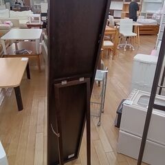 ★ジモティ割あり★ 塩川光明堂 スタンドミラー ブラウン H155×D34×W32 クリーニング済み TK3179の画像