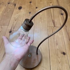 LED卓上ライト　電球の中に水晶さざれなど入れられます。インダス...