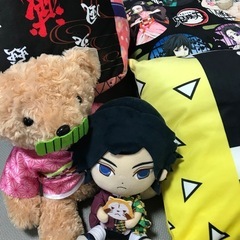 鬼滅の刃クッション、ぬいぐるみセットの画像