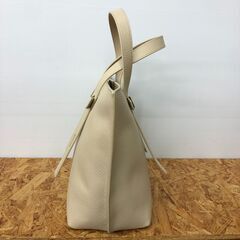 【698】トートバッグ FURLA ベージュ （W38cm×H25cm×D14cm）の画像