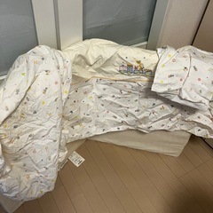 10/27まで取引【中古】西川ベビー布団セット　ローズラジカル　