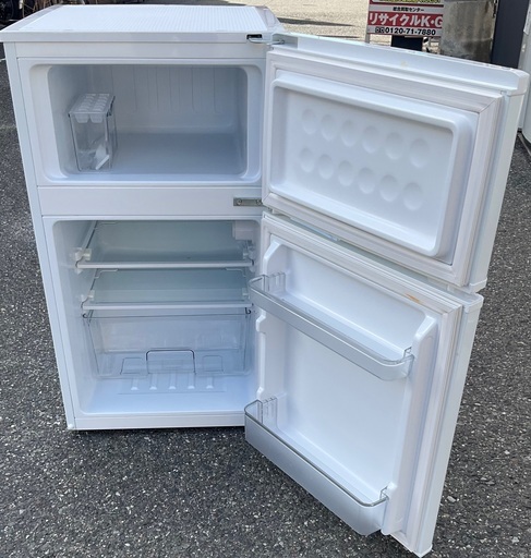 RKGRE-392】特価！ ALLEGiA/97L 2ドア冷凍冷蔵庫/AR-BC97/中古品/2019
