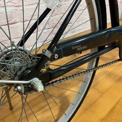 【小学生用】整備済中古自転車 ブリヂストン 26型エコパルモカ 身長133cm程度から  黒色 <自転車のオオムラ 静岡店>の画像