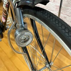 【小学生用】整備済中古自転車 ブリヂストン 26型エコパルモカ 身長133cm程度から  黒色 <自転車のオオムラ 静岡店>の画像