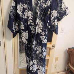 NISHIORI 新作レディース 浴衣 綿100% 濃紺 牡丹 ...