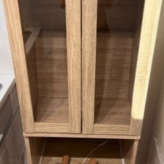 【美中古品】LOWYA食器棚　収納多数