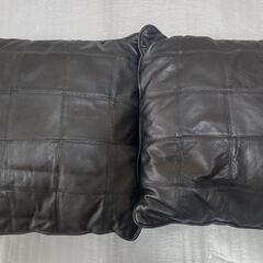 革製クッション　座布団　3個