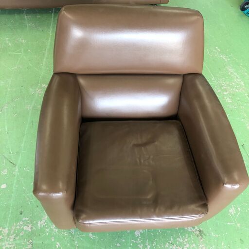 Wa984  一人用ソファー  ブラウン