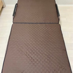 ＊大幅値下げ＊折りたたみ式 シングルベッド ブラウン