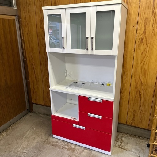 【済】ブレイク 90オープン食器棚