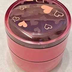 美品 お弁当箱 二段弁当 ピンク 弁当箱 ランチ