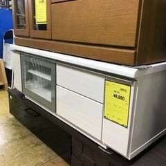 【FU1056】★TV台 ホワイト 白 テレビ台 テレビ 家具 堺市 深井【ジャングルジャングル深井店】