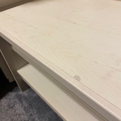 ニトリ　小型テレビ台　ミニ　キャビネット　飾り台　花台　ホワイト　洋風　白　木製の画像