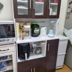 【楽天市場】キッチンボード（上置き付き リガーレ140KB BK/GY） 配送員設置 【創業祭感謝価格：1/6まで】 : ニトリ