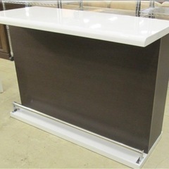 ニトリ バーカウンター モデナ 120 DBR 1200x520x870mm ダークブラウン色 の画像