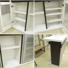 ニトリ バーカウンター モデナ 120 DBR 1200x520x870mm ダークブラウン色 の画像