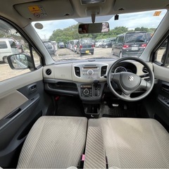 即日納車ok h26年式 ワゴンR 9万キロ 車検令和7年7月 ETC 社外アルミ アイドリングストップ 機関良好 の画像