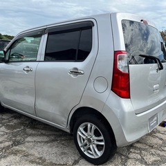 即日納車ok h26年式 ワゴンR 9万キロ 車検令和7年7月 ETC 社外アルミ アイドリングストップ 機関良好 の画像