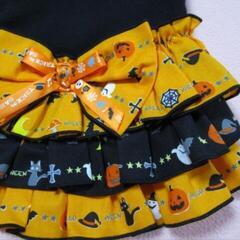 hand made ハロウィンワンピース ペット服の画像