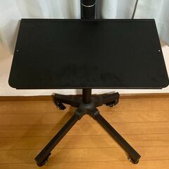 1homefurnit 壁寄せテレビスタンド 移動式 ディスプレイ・モニター・テレビスタンド 23-60インチ液晶テレビに対応 ハイタイプ 高さ調整可能 キャスター付き 耐荷重25kgの画像