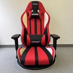 S814-I58-3005 AKRACING AKR-GYOKUZA V2-RED AKレーシング極座 ゲーミング座椅子 人間工学 360°回転台 ゲーミングチェア 赤