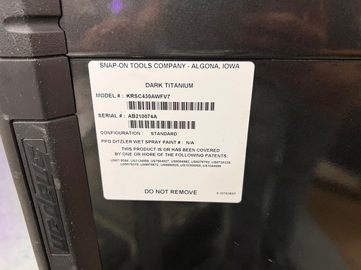 スナップオン  Snap-on キャビネット ツール ボックス 工具箱 道具箱 KRSC430AWFV7 【10987090】