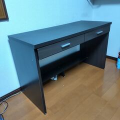 値下げ デスク 机 近隣配送無料 引取割引有 72.5×120.5×50.5㎝の画像