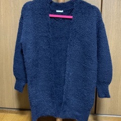 GU フェザーヤーンニットカーディガン  