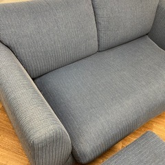 ニトリ 2人がけソファ オットマン付きの画像