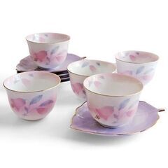 翠泉　万葉草加茶器揃い5客セット