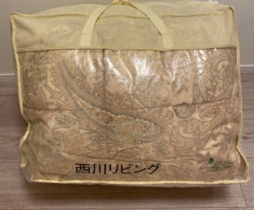 西川リビング　羽毛掛け布団　中古
