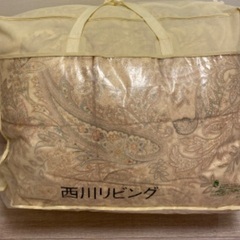 西川リビング　羽毛掛け布団　中古