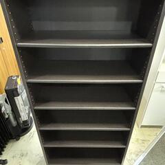 オープン本棚 ダークブラウン 高さ178cm