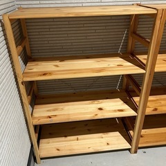 無印良品　パイン材ユニットシェルフ
