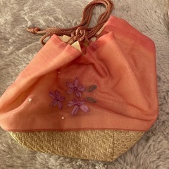 浴衣　帯　巾着バックの画像