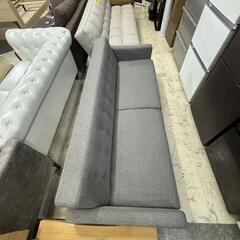 奥行きにこだわったソファベッド ダークグレーの画像