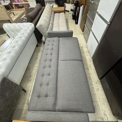 奥行きにこだわったソファベッド ダークグレーの画像