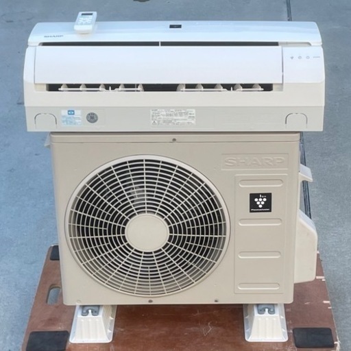 取付け可 ! ! ◇シャープ エアコン 6畳用 2018年製 内部洗浄 プラズマクラスター 100V AY-H22TD 洗浄済み ! 保証付 ! !