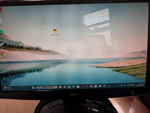 24インチ　フルhd液晶モニタ　acer グレアパネル　2009年製