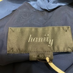 紺色半袖ワンピース。新品未使用。総丈82㌢。サイズ40。試着して納得できない時は後日返品大丈夫です。の画像