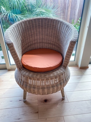 ハンドメイドラタンチェア1脚(2個目)