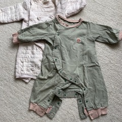 ベビー服 ロンパース・カバーオール 70cmまで コットン素材 7点セットの画像