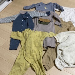 80 冬用ロンパース　子ども用の画像