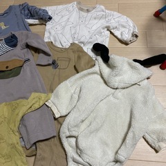 80 冬用ロンパース　子ども用の画像