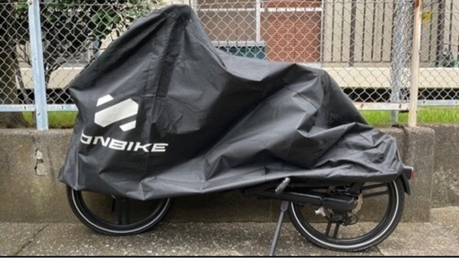 チェーンレス片持ち電動自転車、各種付属品付き 